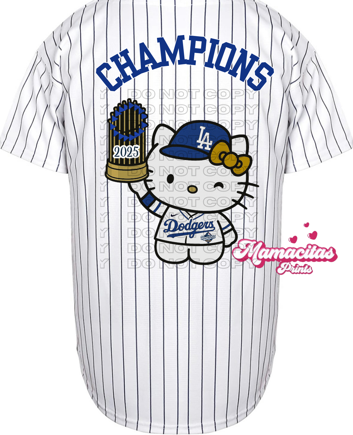 Champion Adult White/Blue Jersey