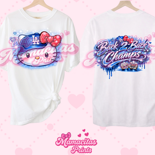 LA kitty b2b tee