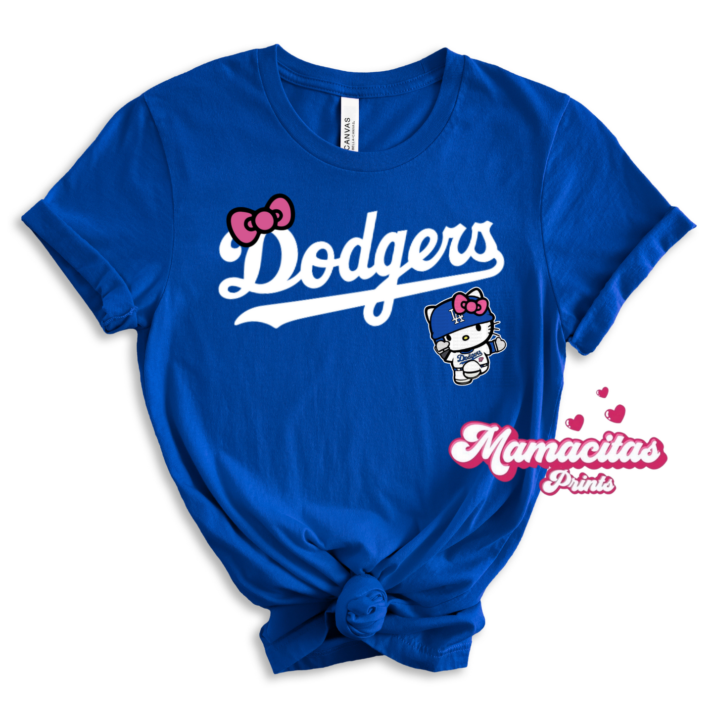 Blue baseball Tee