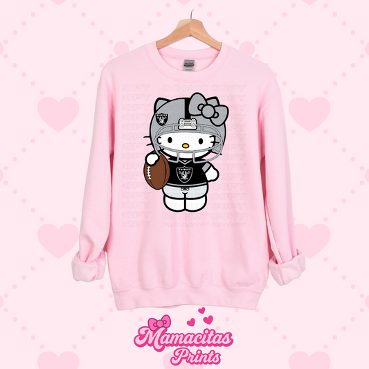 Touchdown kitty Crew neck