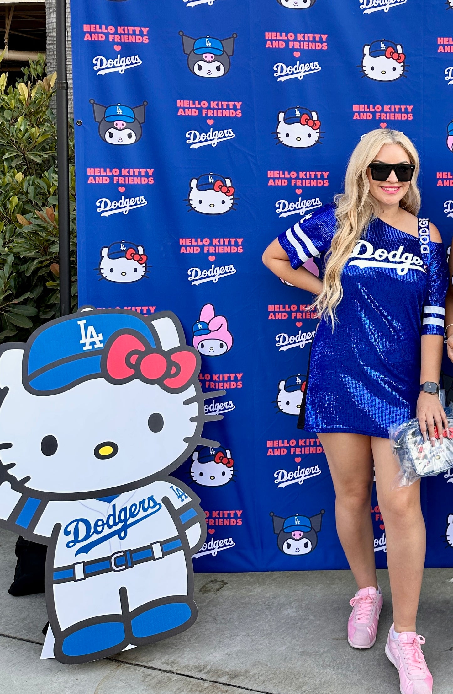 Baseball sequin dress
