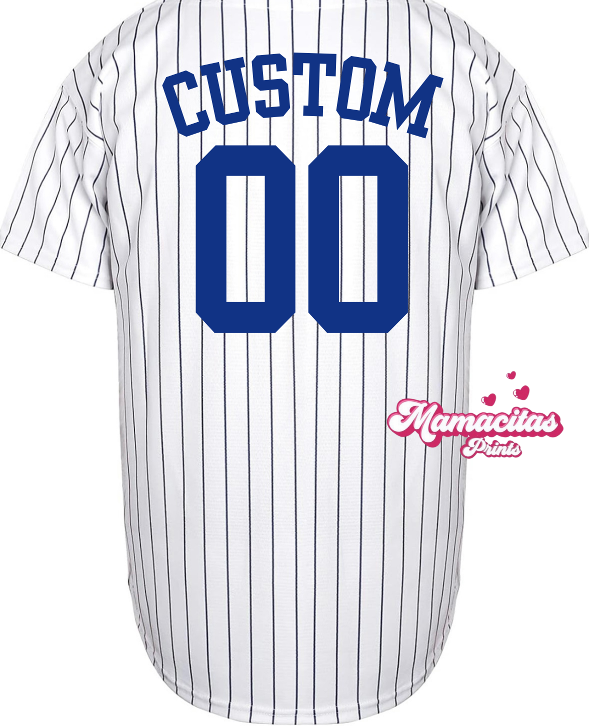 Adult White/Blue Jersey