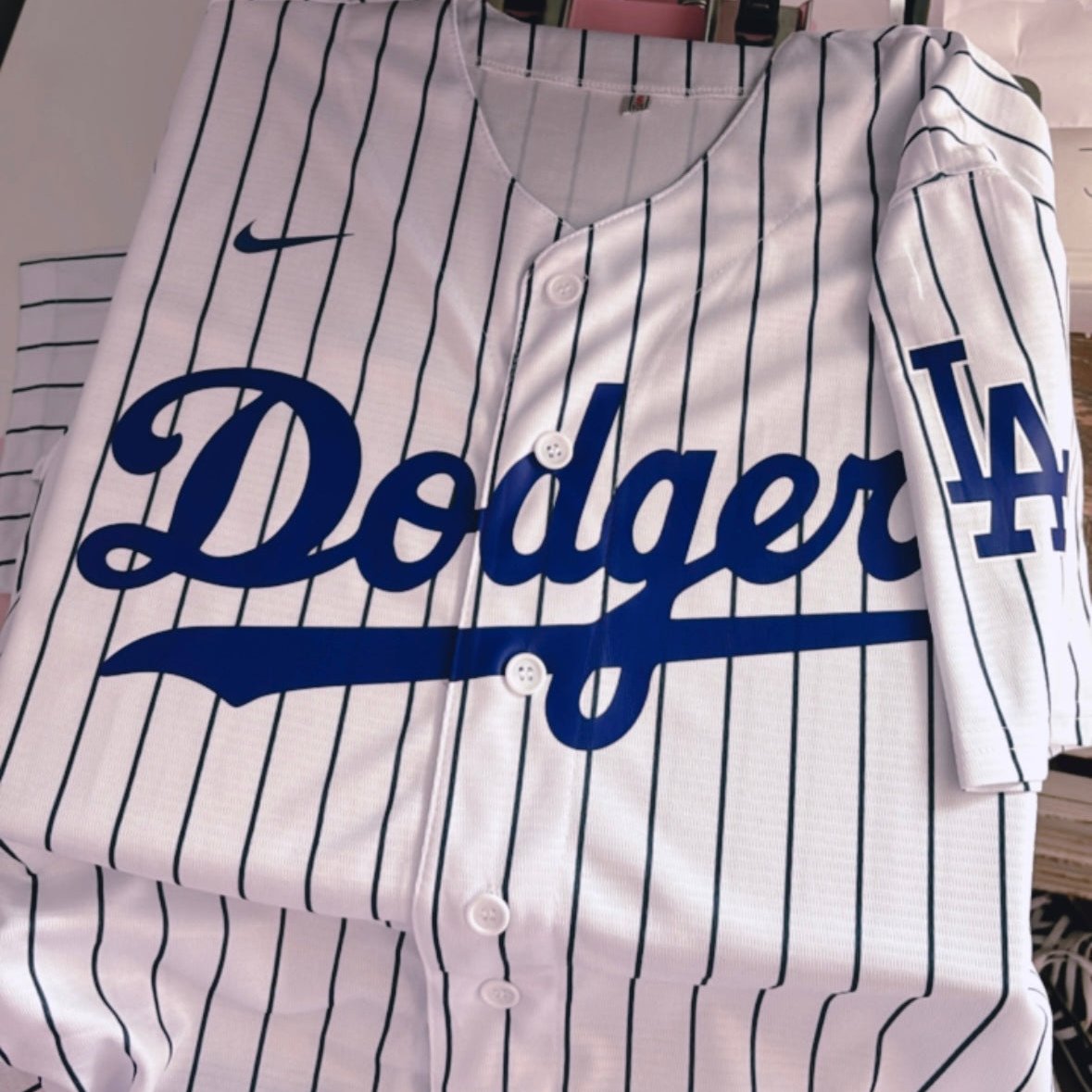 Adult White/Blue Jersey