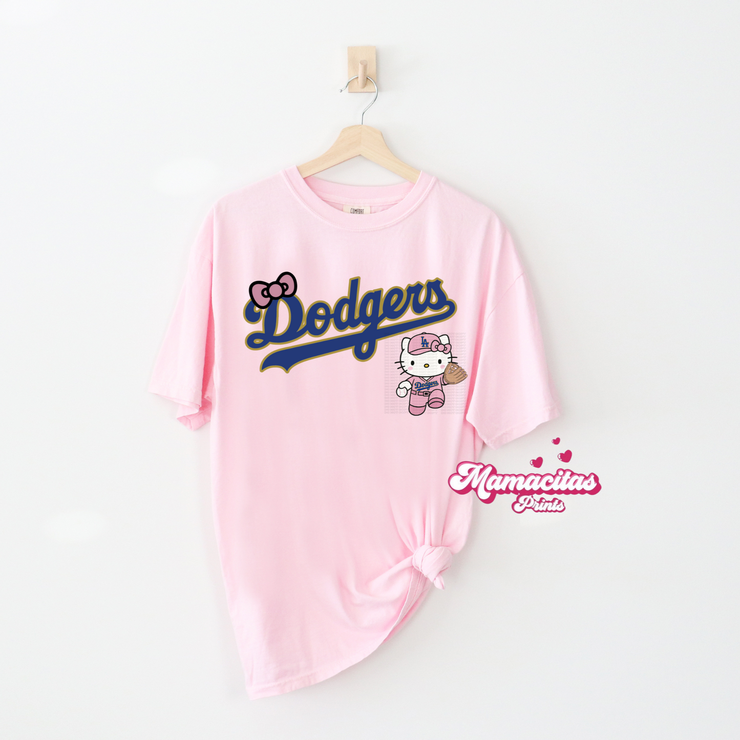 Kids Pink & Gold baseball Tee