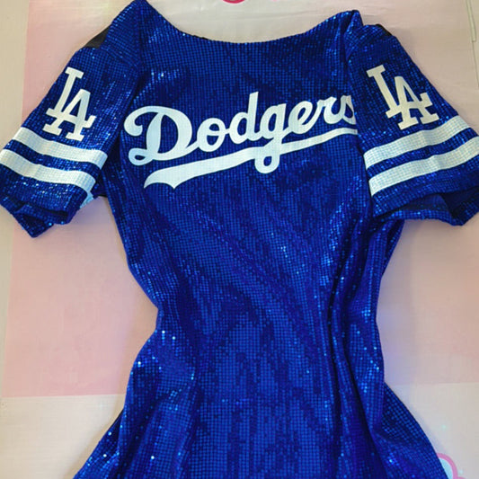 Baseball sequin dress