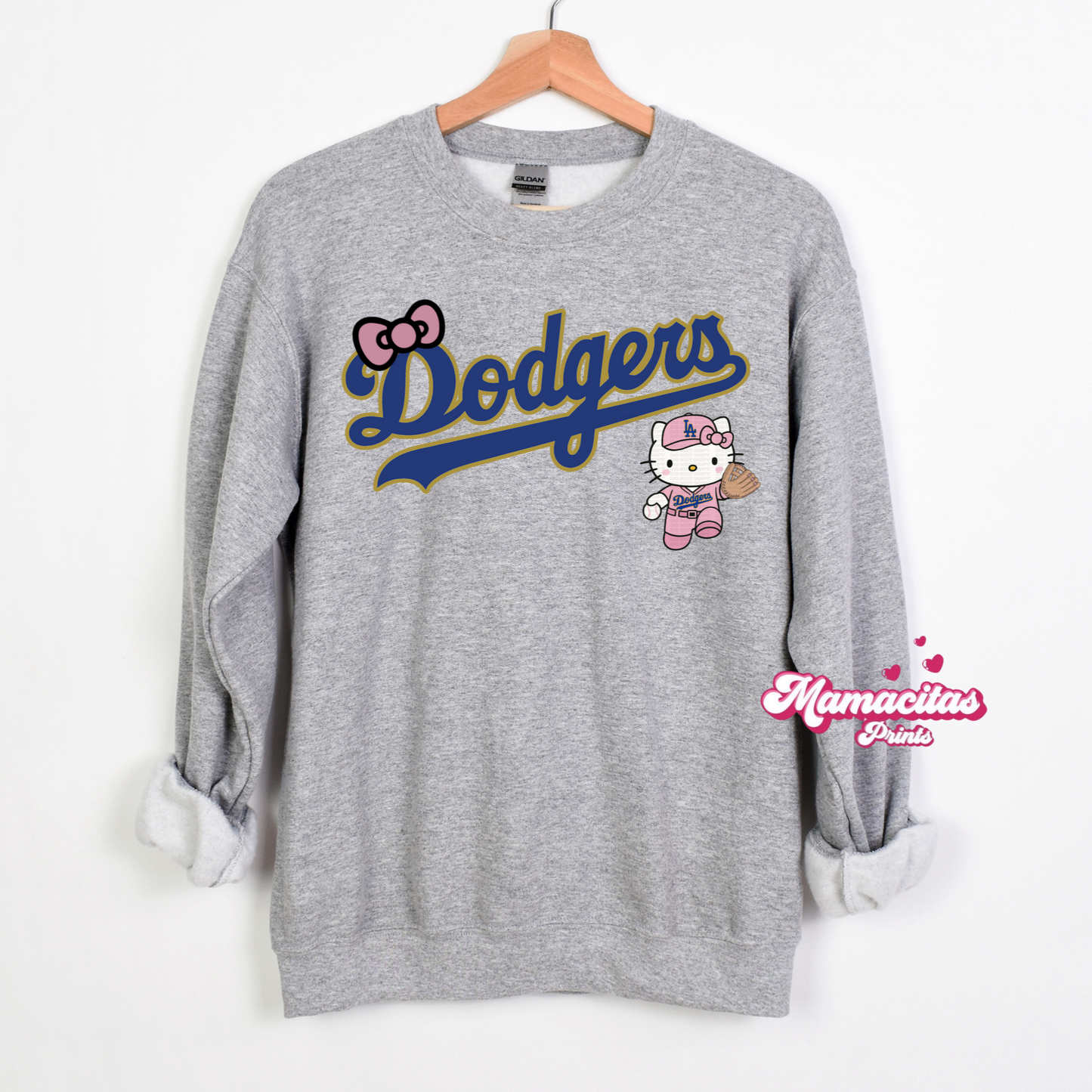 ADULT Pink & Gold baseball Tee