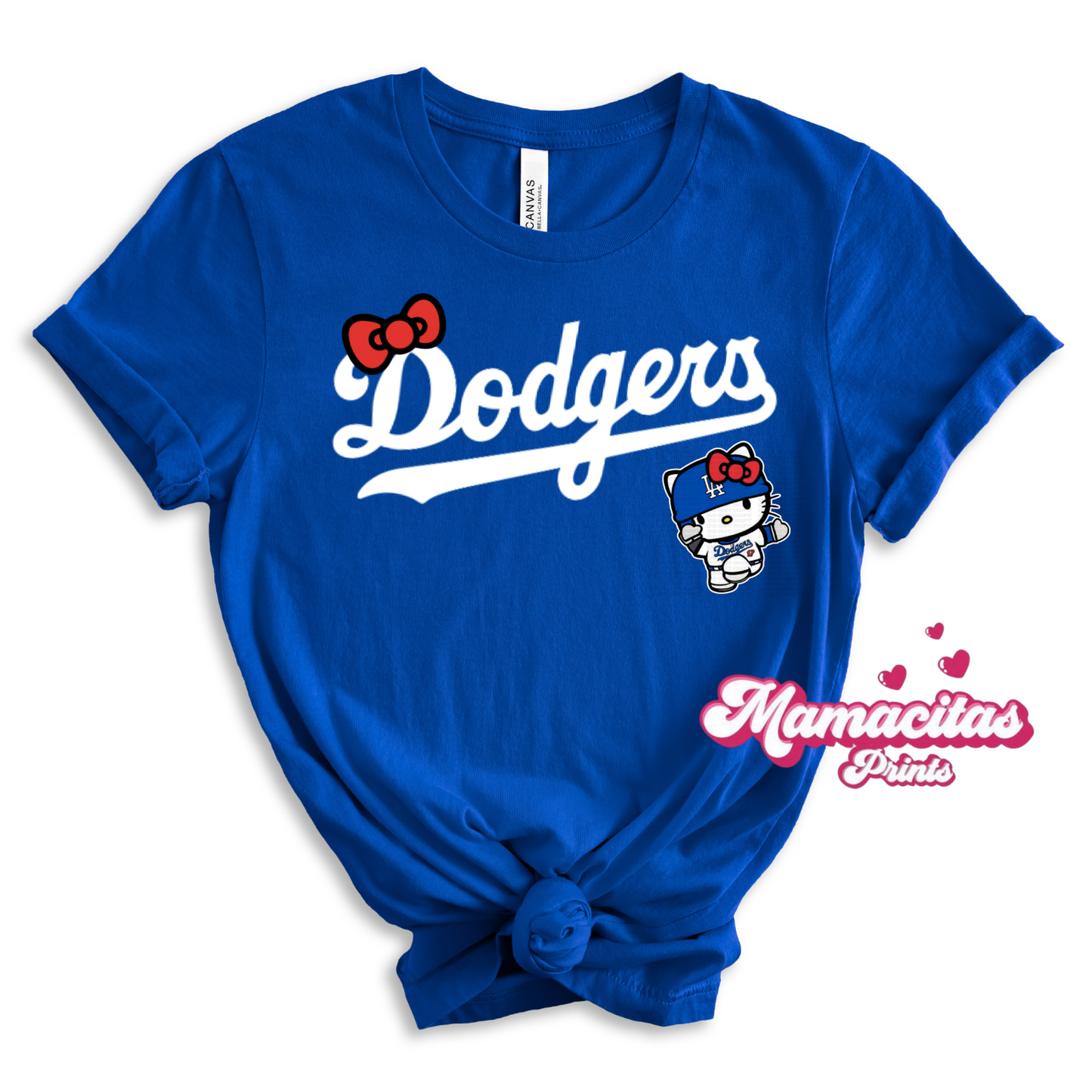Blue baseball Tee