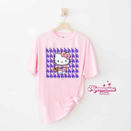 LA Baseball pink kitty
