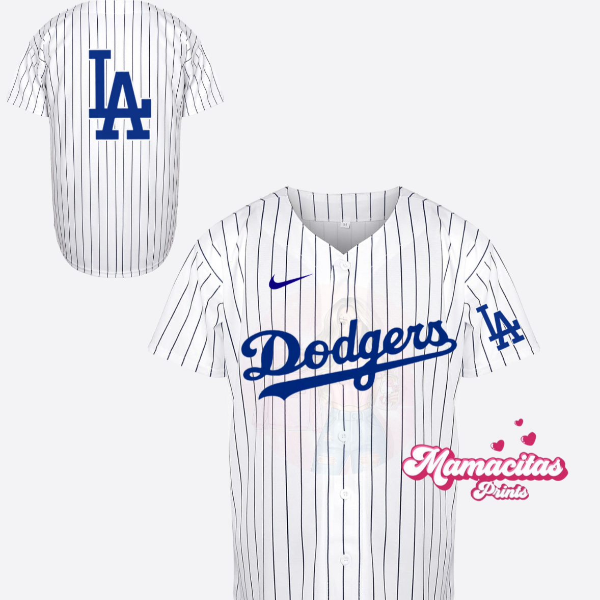 Adult White/Blue Jersey