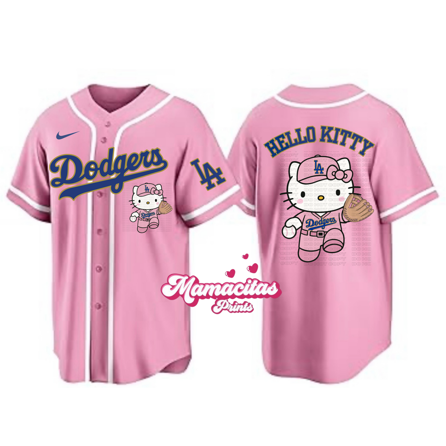 PINK/GOLD HK Baseball Jersey