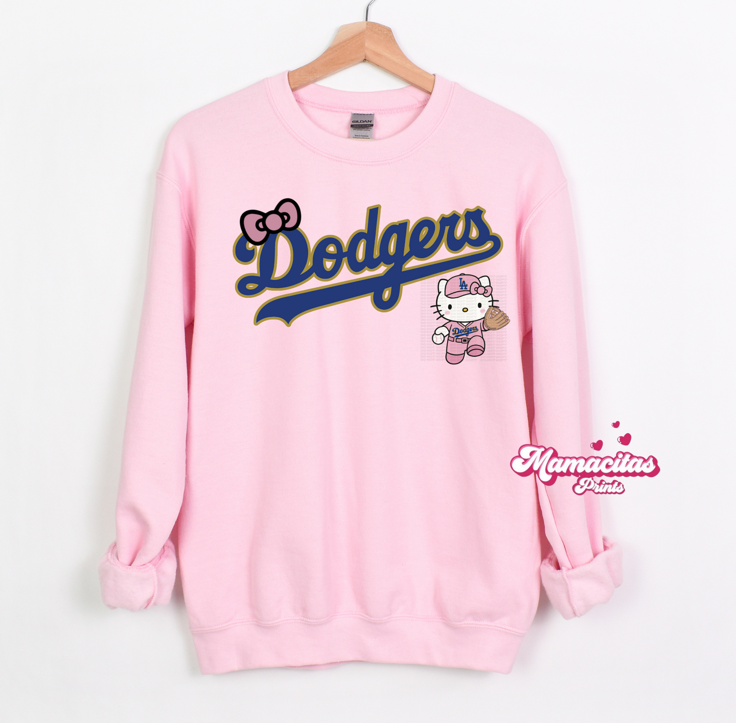 ADULT Pink & Gold baseball Tee